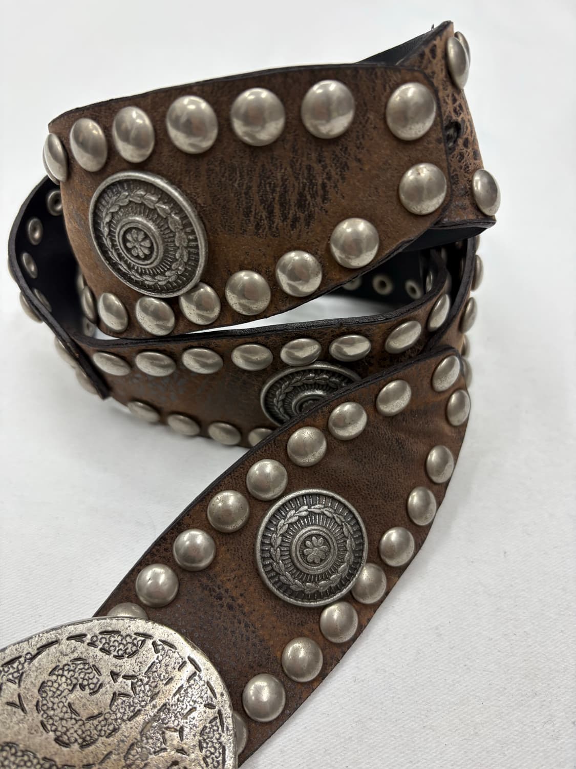 빈티지 웨스턴 스터드 버클 벨트 상품이미지3
