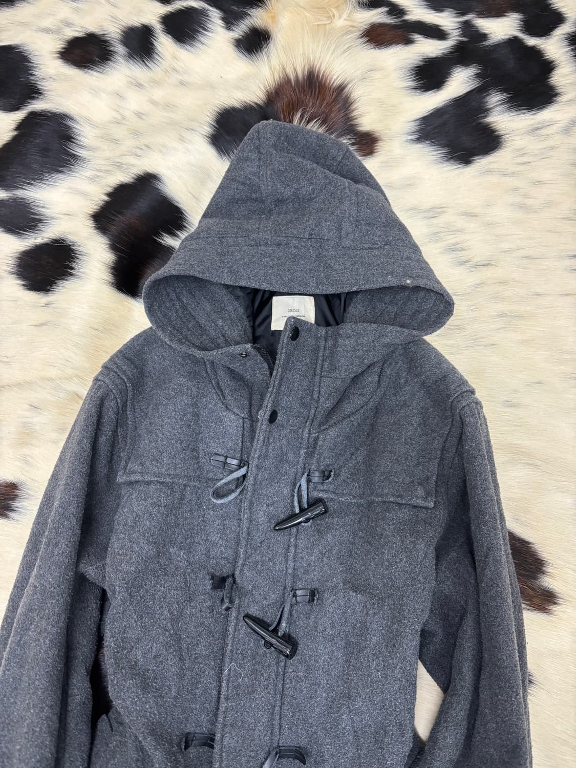 Minimal Grey Hoodie Coat 상품이미지5
