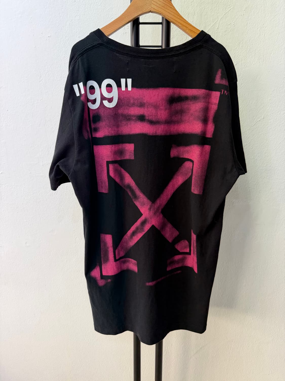 정품) 오프화이트 스텐실 에로우 반팔티 L 상품이미지1