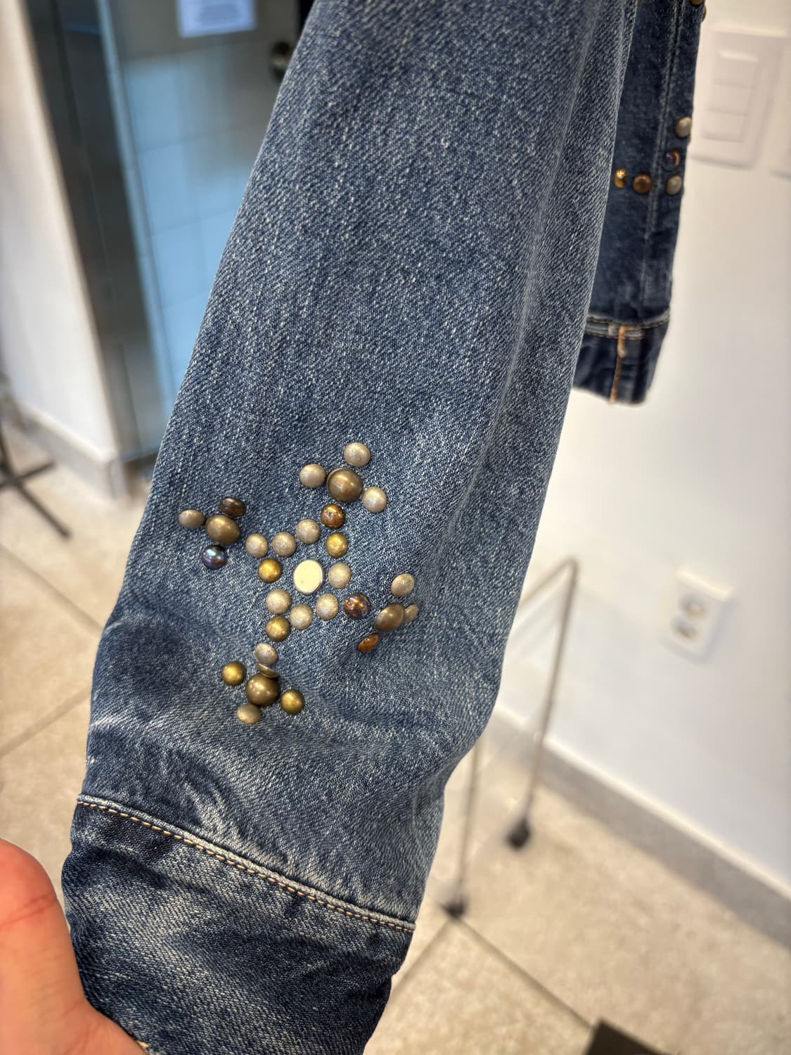 Stud point denim jk 상품이미지5