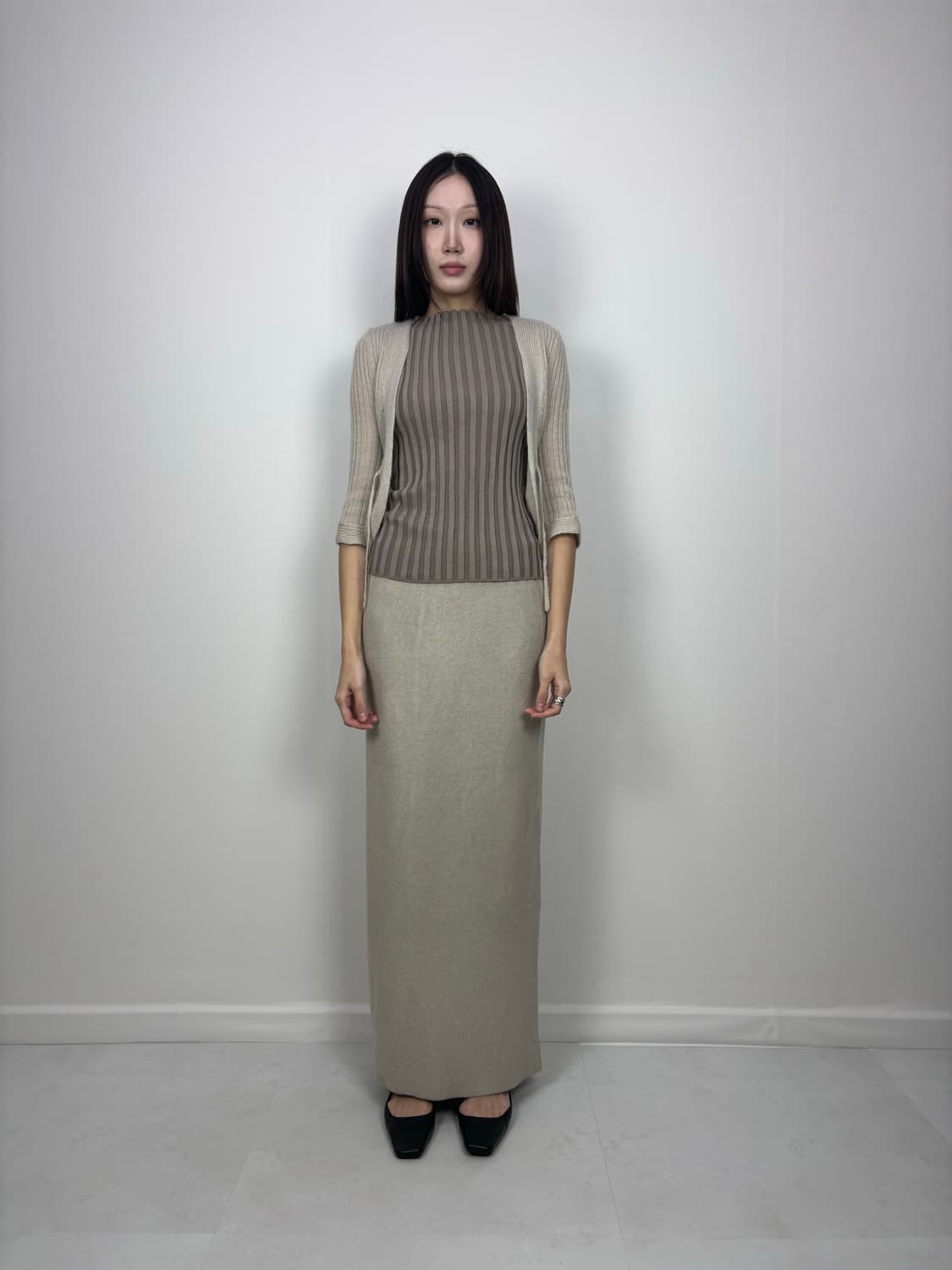 STRUCTURED KNIT SKIRT 상품이미지3