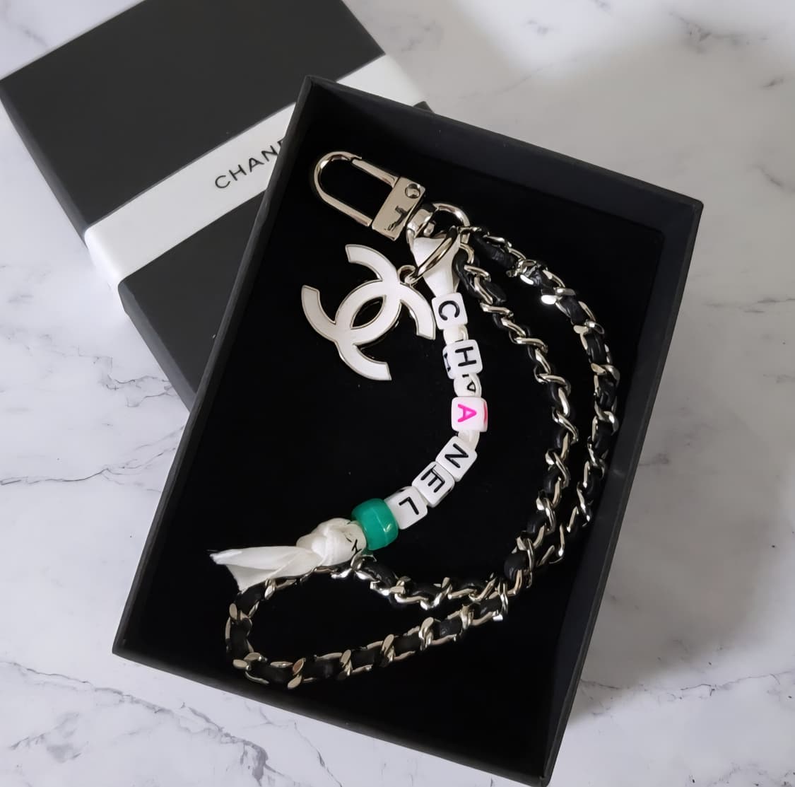 샤넬 단추 업사이클링 키링,백참,폰스트랩악세사리 상품이미지1