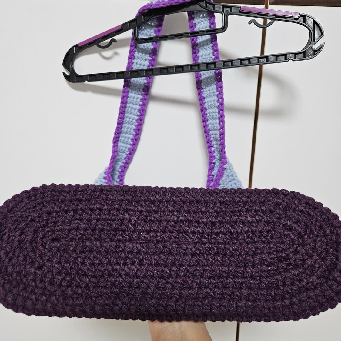 핸드메이드 플라워 모티브 뜨개 니트 가방 상품이미지5