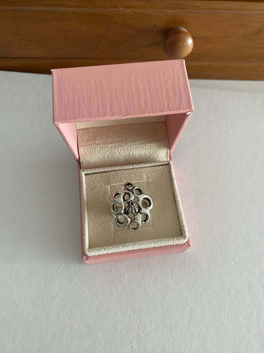 빈티지 스컬 반지 꽃 상품이미지1