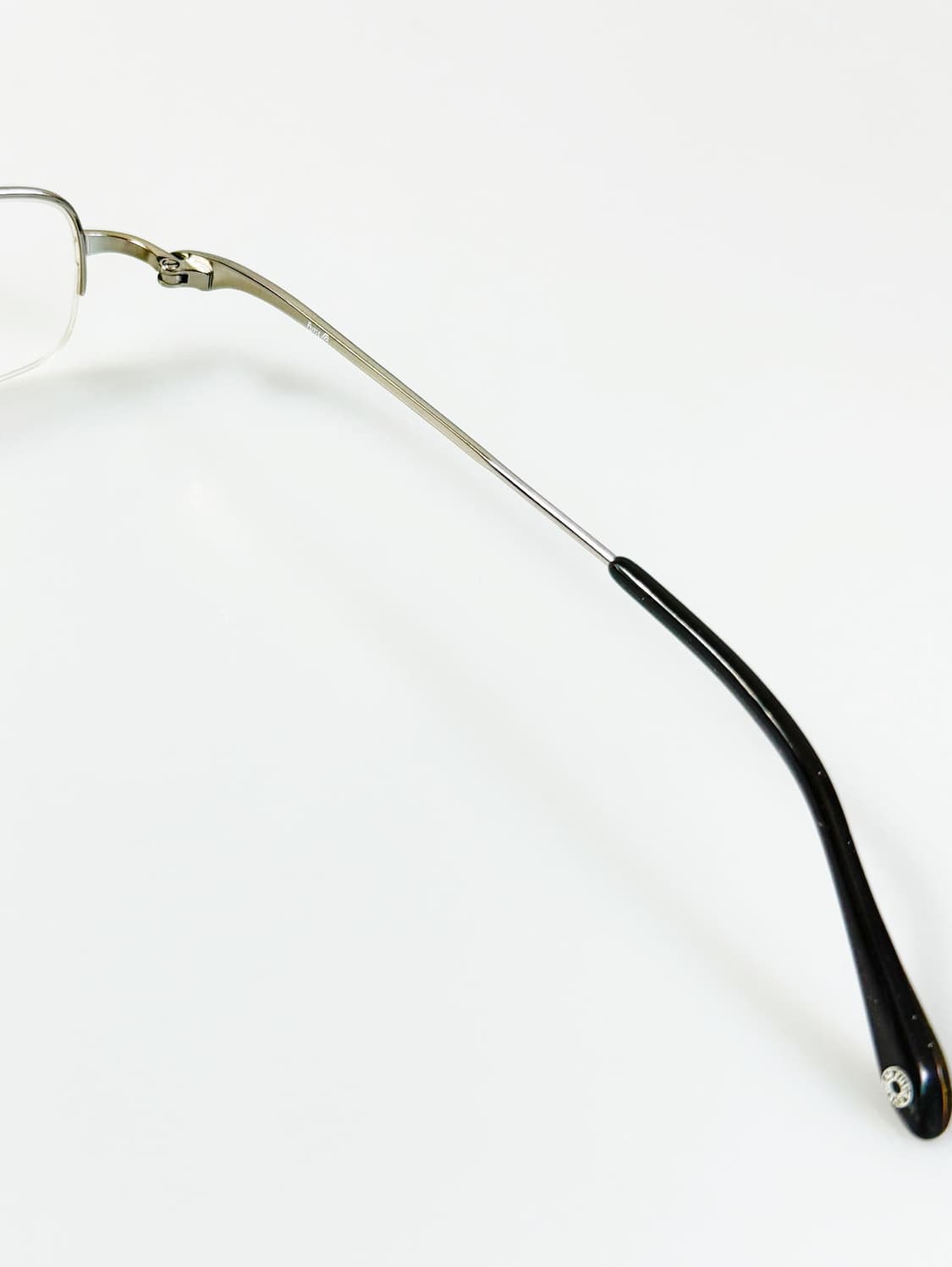 90s FUTIS 실버 메탈 반무테 스퀘어 빈티지 안경 상품이미지6