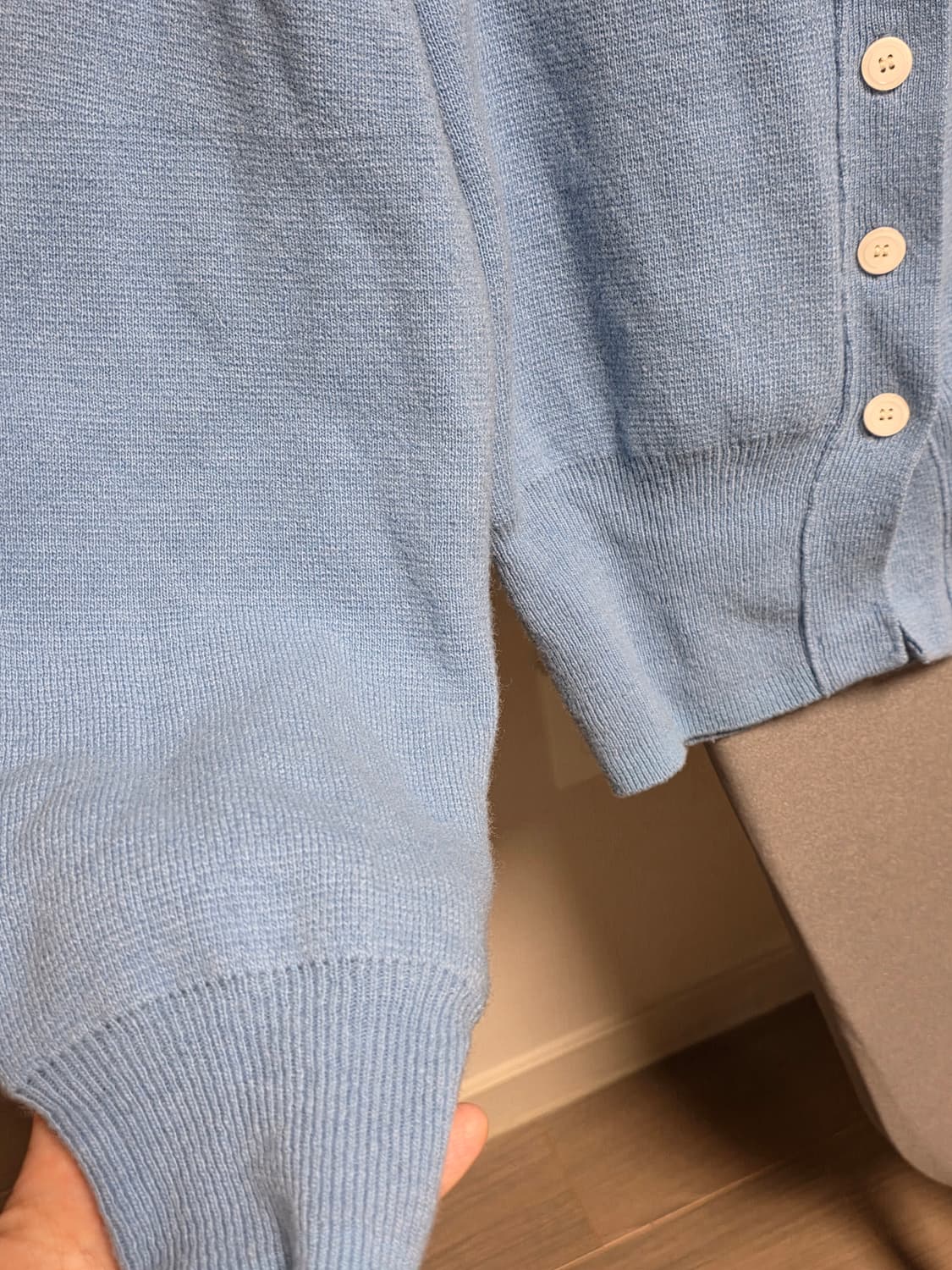 SEESTAR HIHIGH 하늘색 가디건 상품이미지4