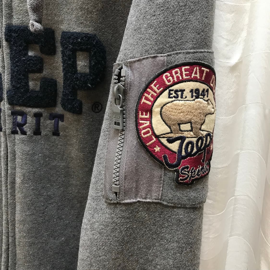 Jeep 지프 아방 모리 로고 후드집업 상품이미지7