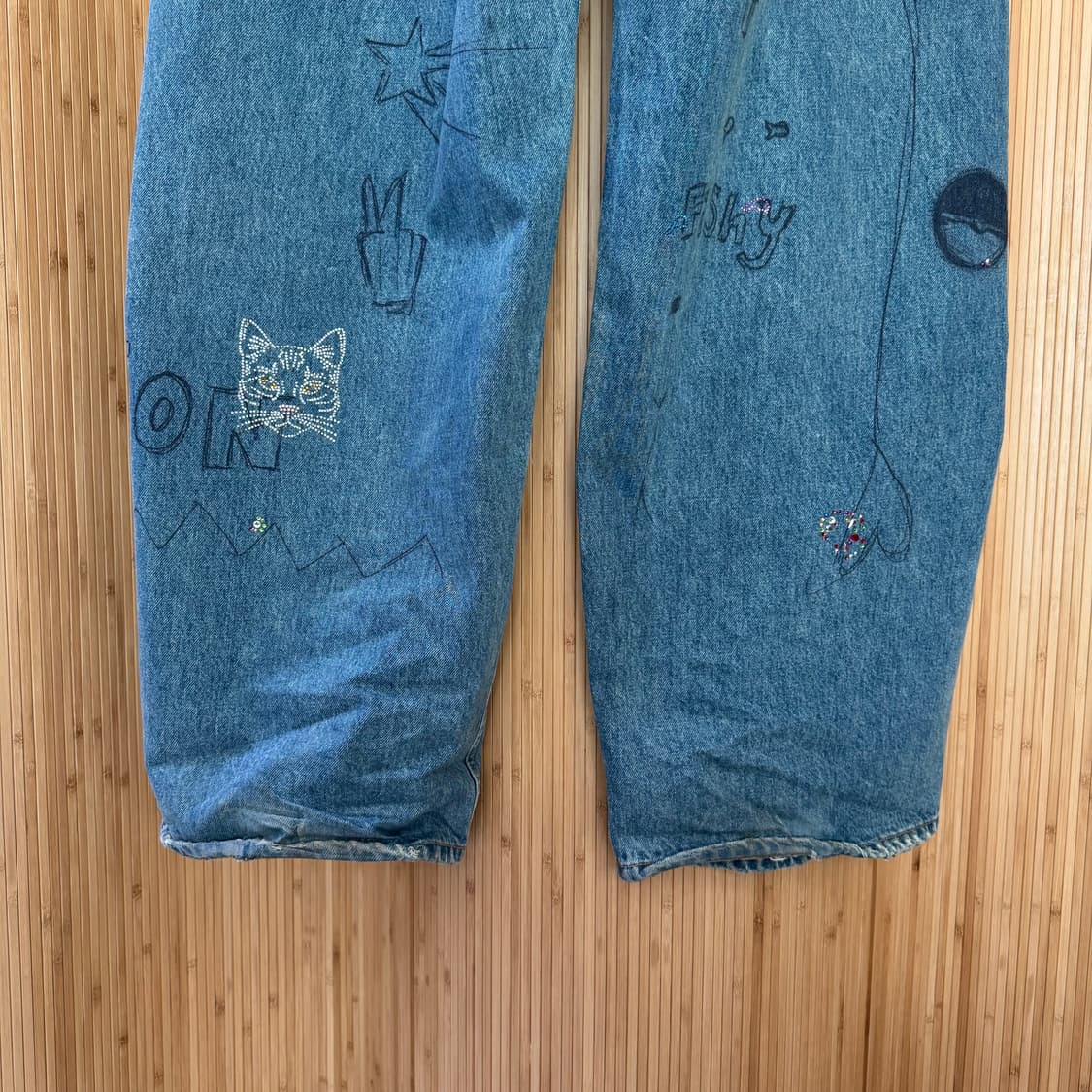 발렌시아가 라인스톤 배기팬츠 상품이미지6