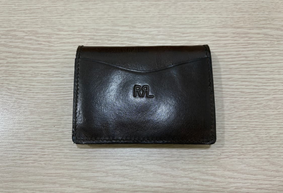 rrl 더블알엘 콘초 레더 카드 케이스, 카드 지갑 상품이미지3