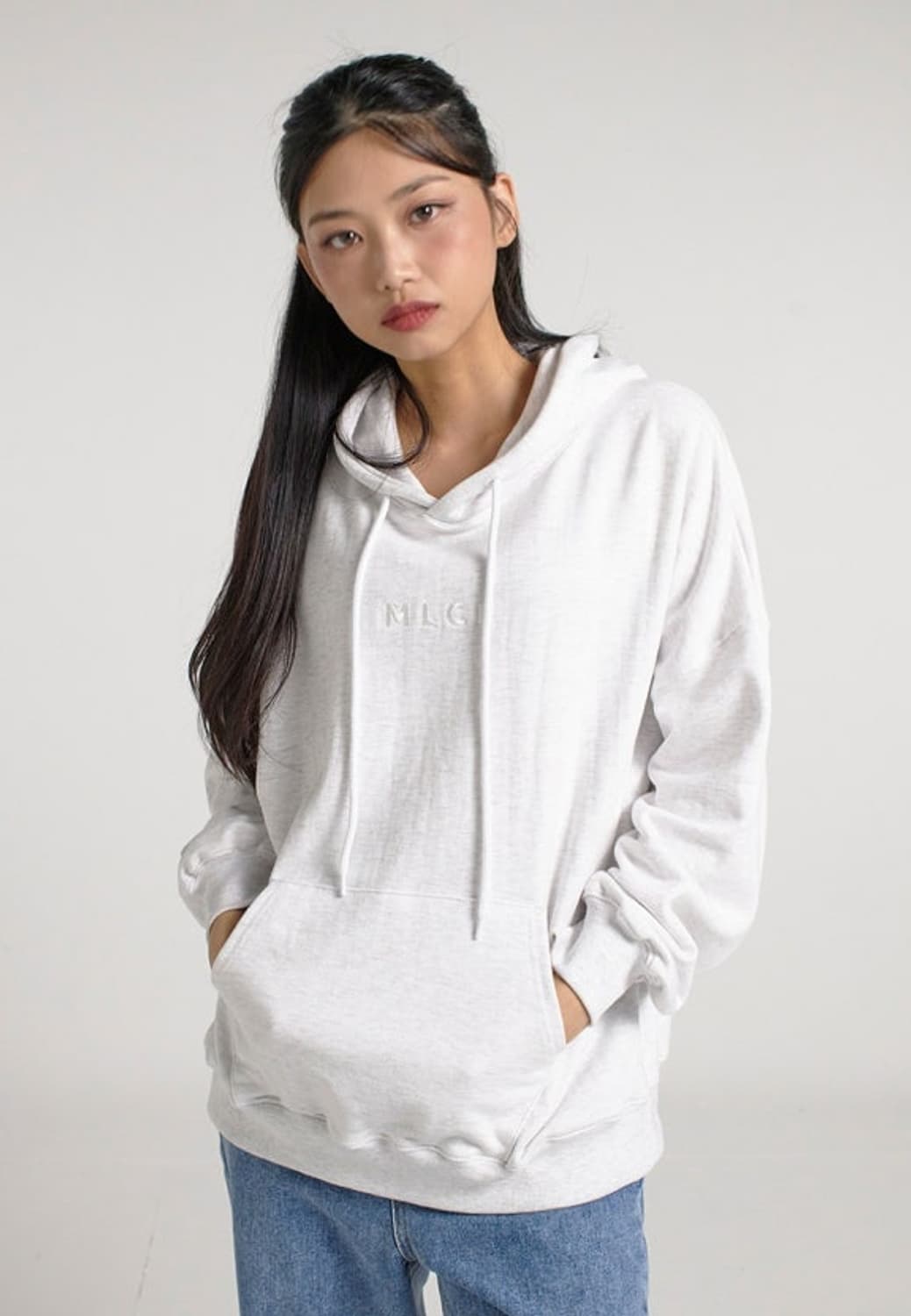 ❤️(새상품)밀리언코르 후드티 멜란지그레이 (💕기본템 면100%) 상품이미지1