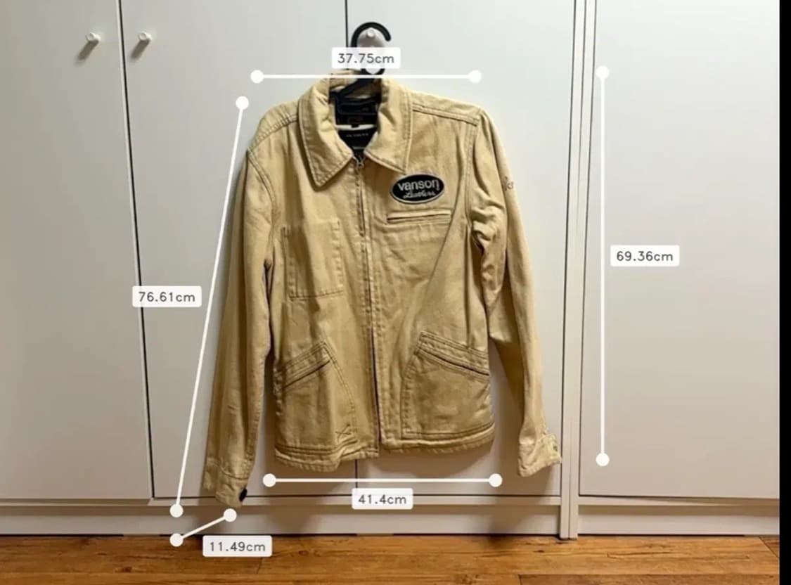 벤슨 바이커 자켓 아이보리 상품이미지5