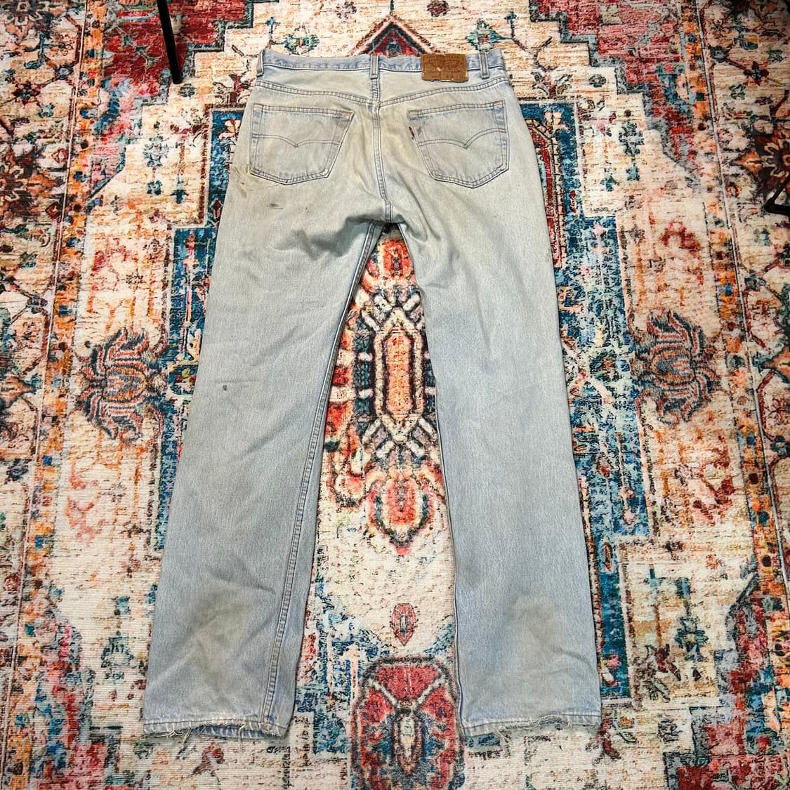 [34X32] 90s made in usa 리바이스501 디스 데님팬츠 상품이미지2