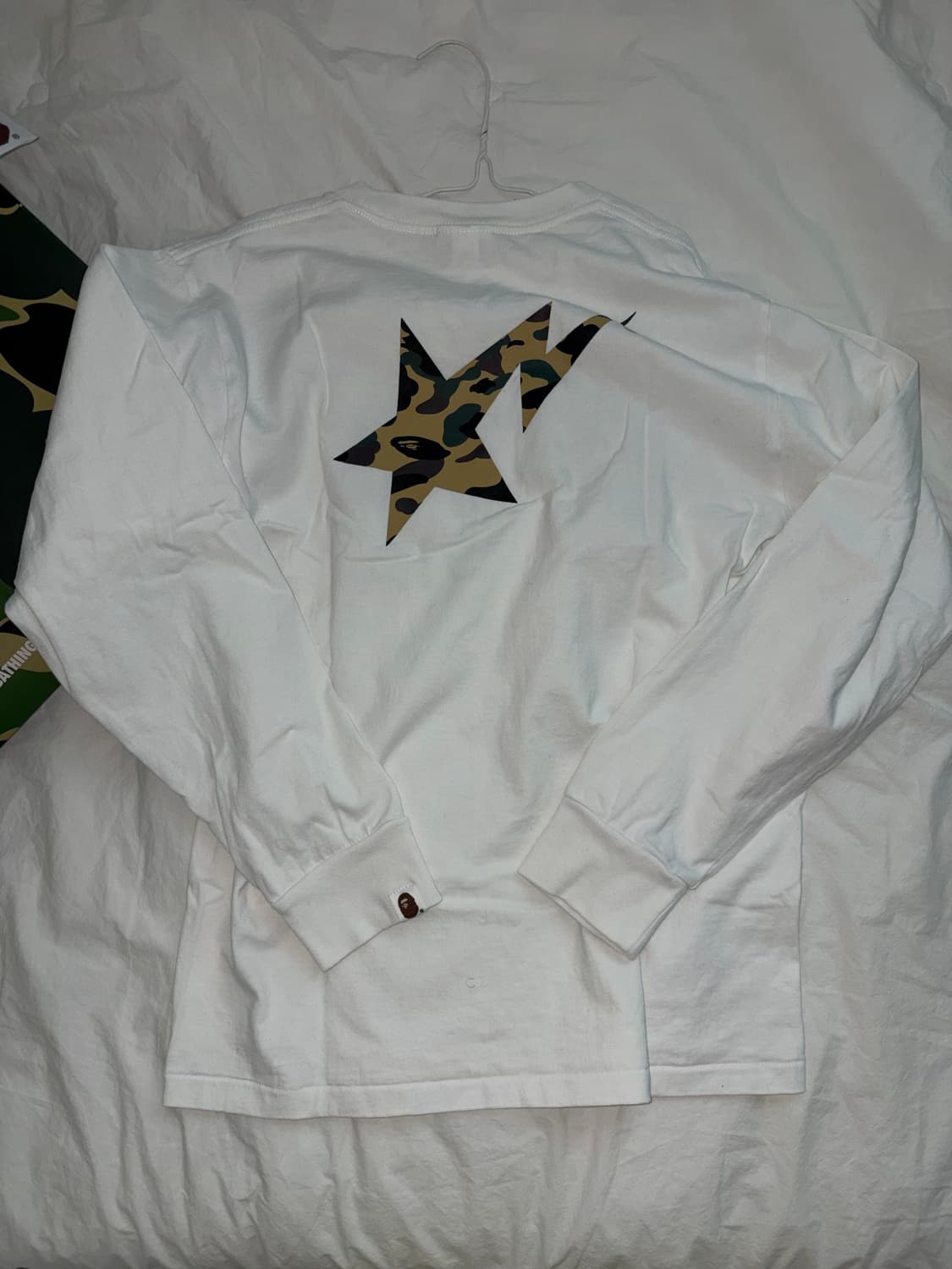 Bape star camo long sleeve / M 상품이미지2