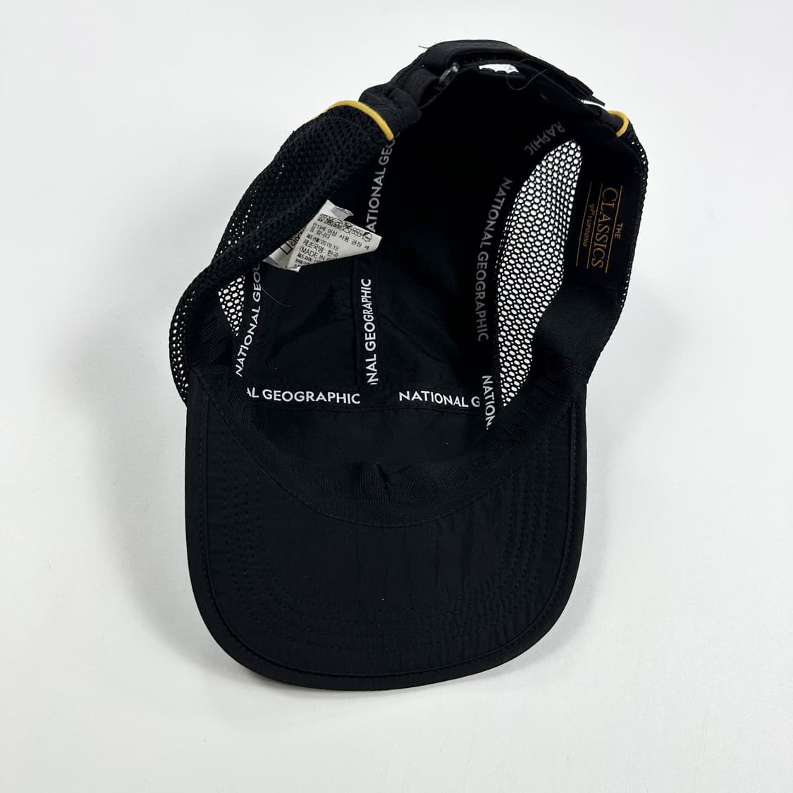 내셔널지오그래픽 블랙 나일론 캠프캡 모자 상품이미지4