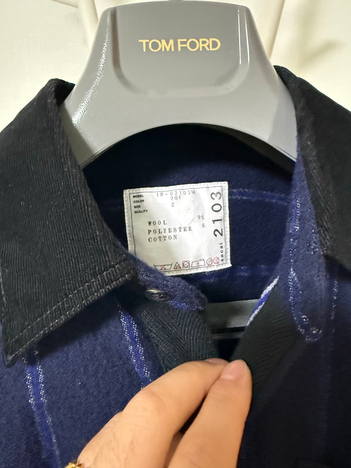 울 셔츠 상품이미지3