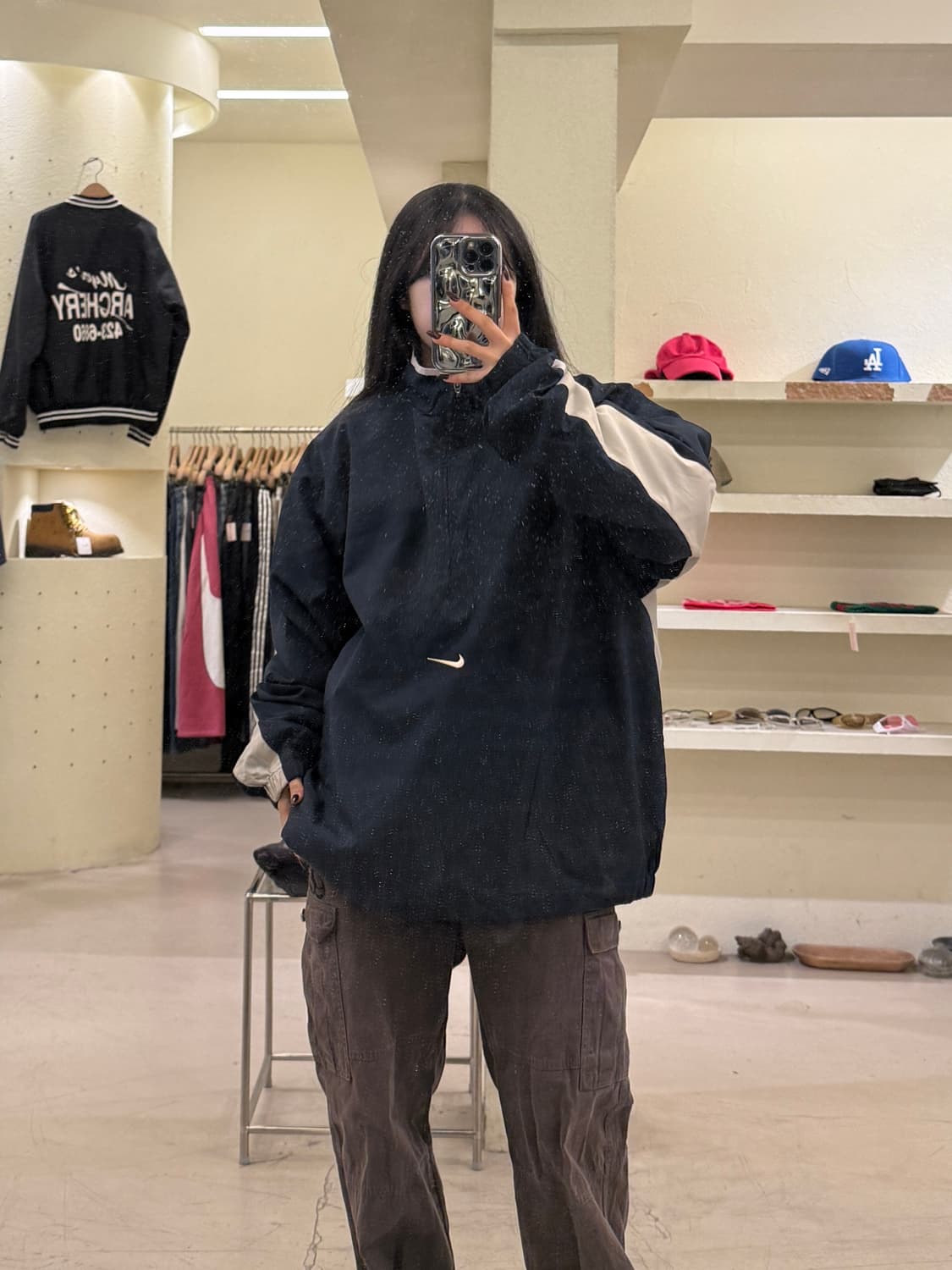 나이키 배색 하프집업 바람막이 자켓 U1346 상품이미지1