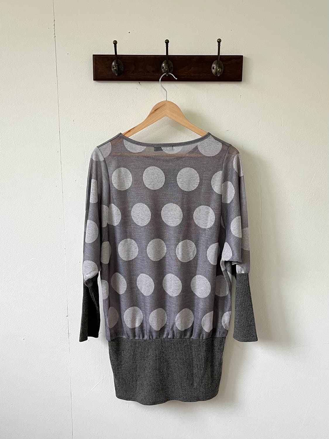 Silent Worth 도트 시스루 스웨터 상품이미지3