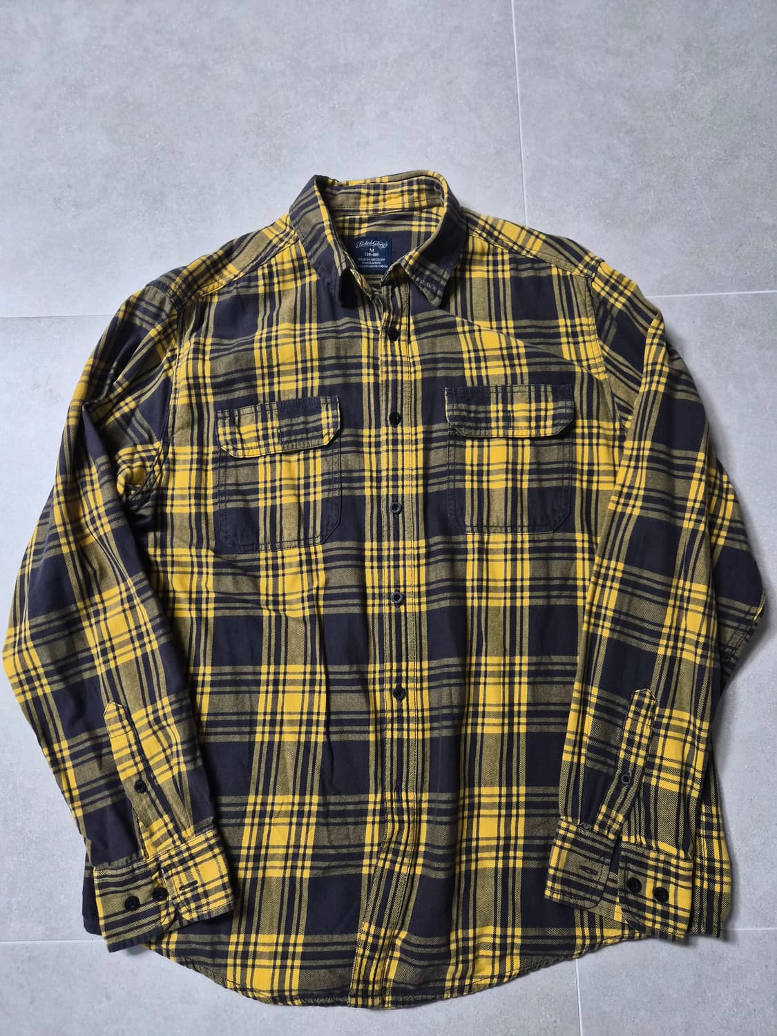 페이디드 글로리 옐로우 체크셔츠 상품이미지1