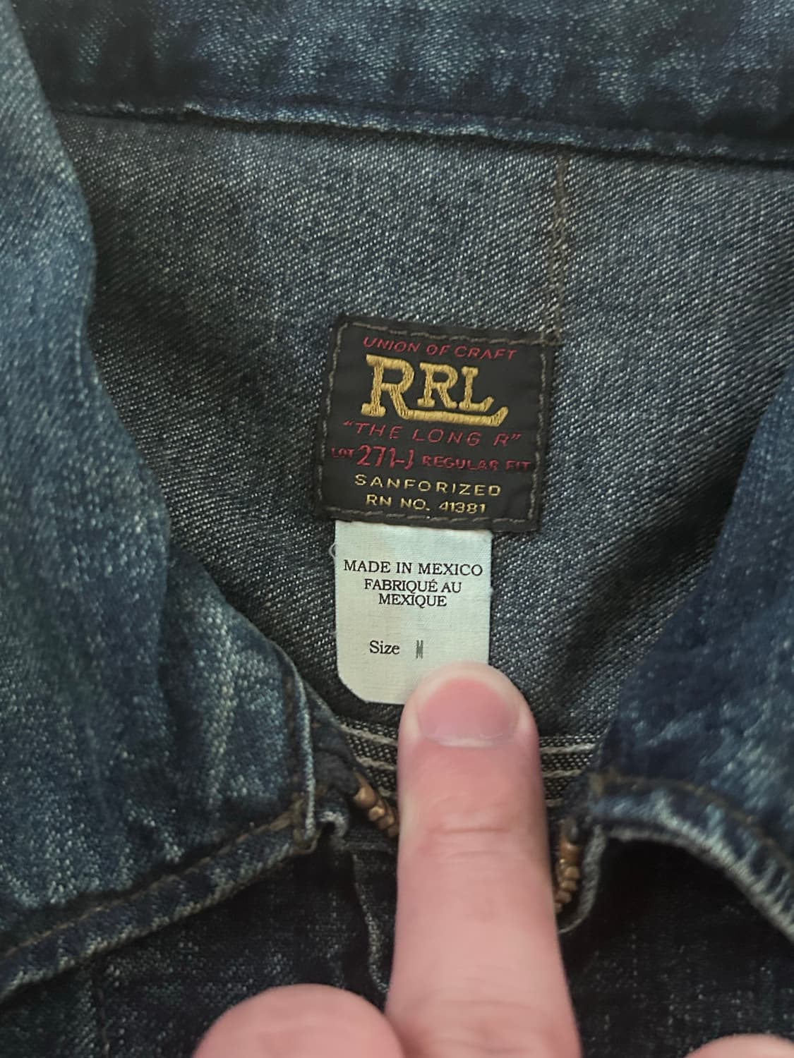 RRL 레이튼 데님 자켓 m 새상품 상품이미지2