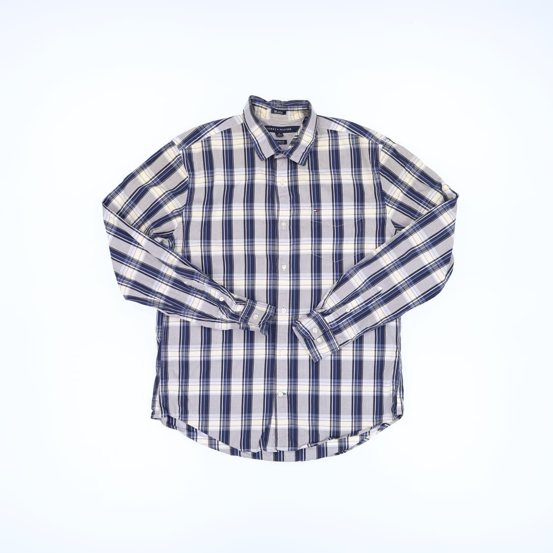 [M] 타미힐피거 커스텀핏 체크 셔츠 남방 0115J 상품이미지2