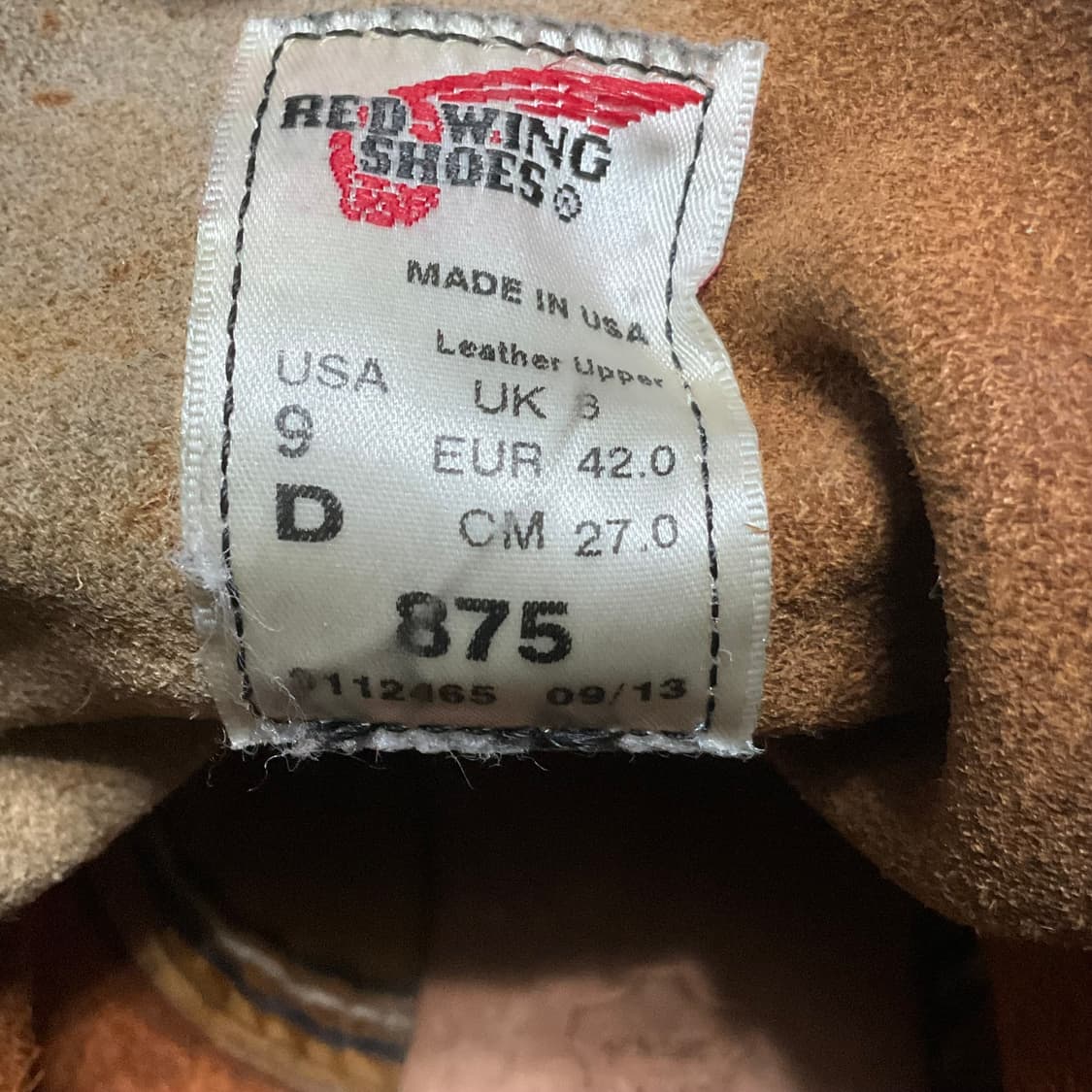 레드윙 6인치 875 목토 270 상품이미지9