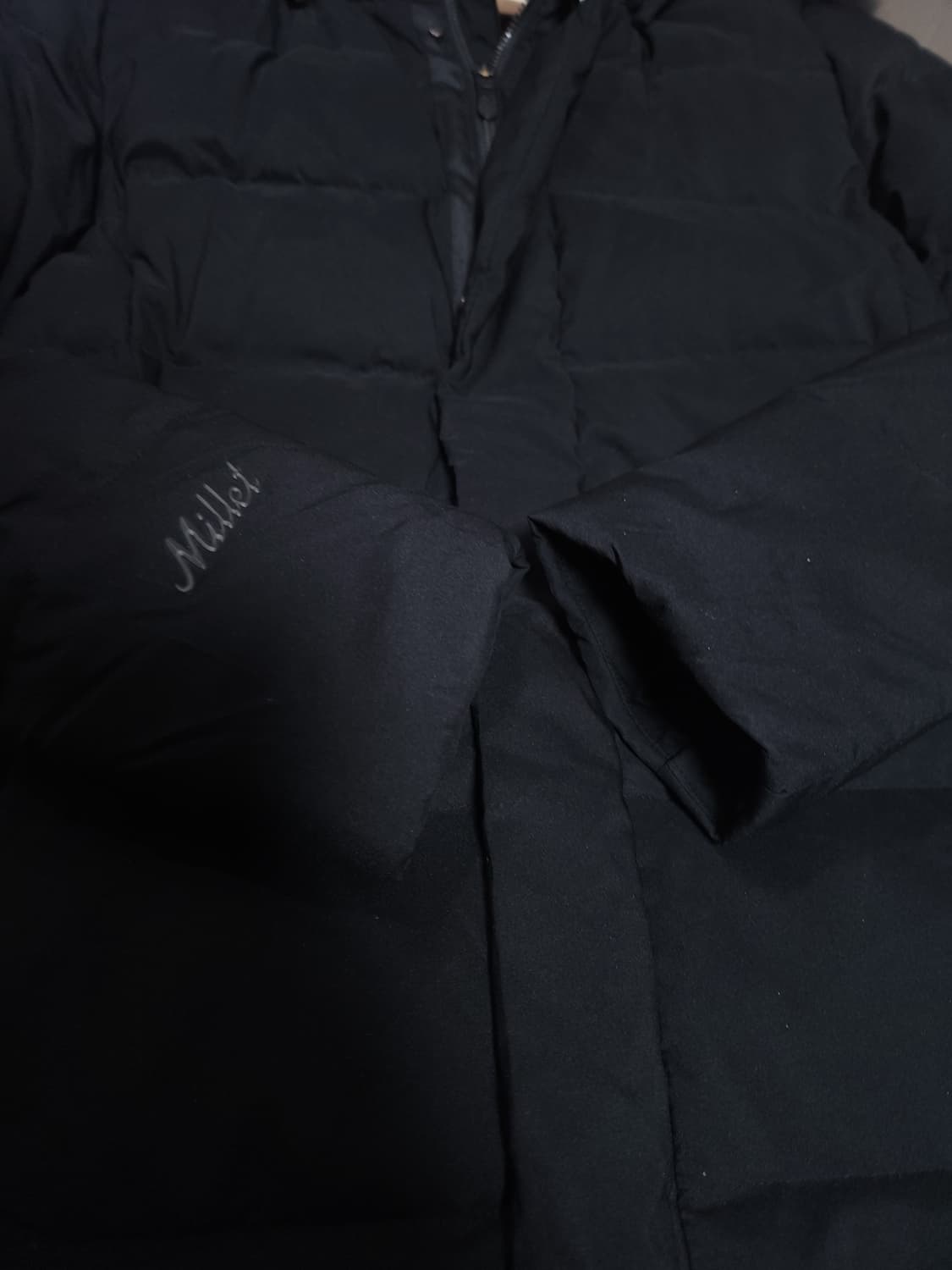 밀레 구스다운 롱패딩, M 상품이미지5