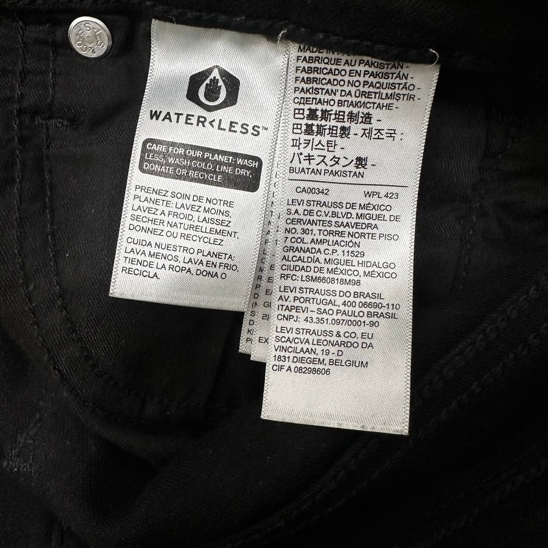 리바이스 여성 데님 흑청바지 블랙 28인치 상품이미지9