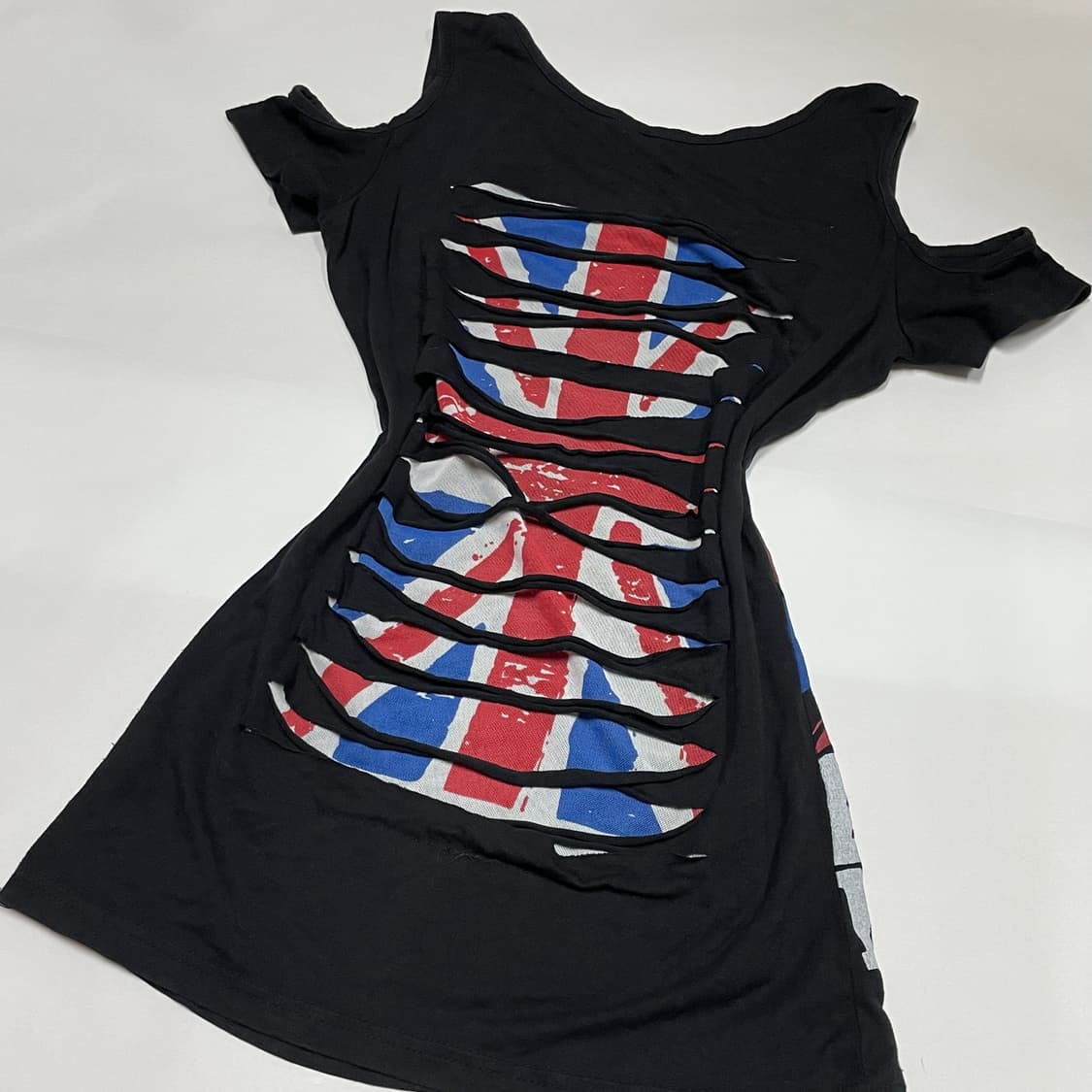 Shop 502 오프숄더 데미지 포인트 티셔츠 상품이미지4