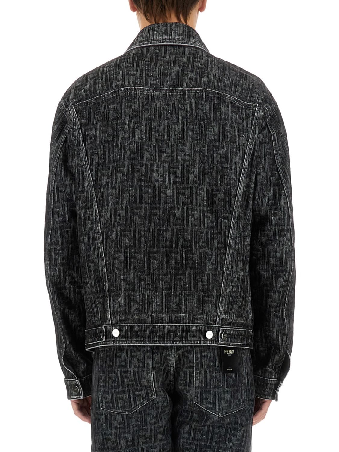 (A+/48) / 펜디FF로고 벨벳 블랙 데님 자켓 상품이미지9