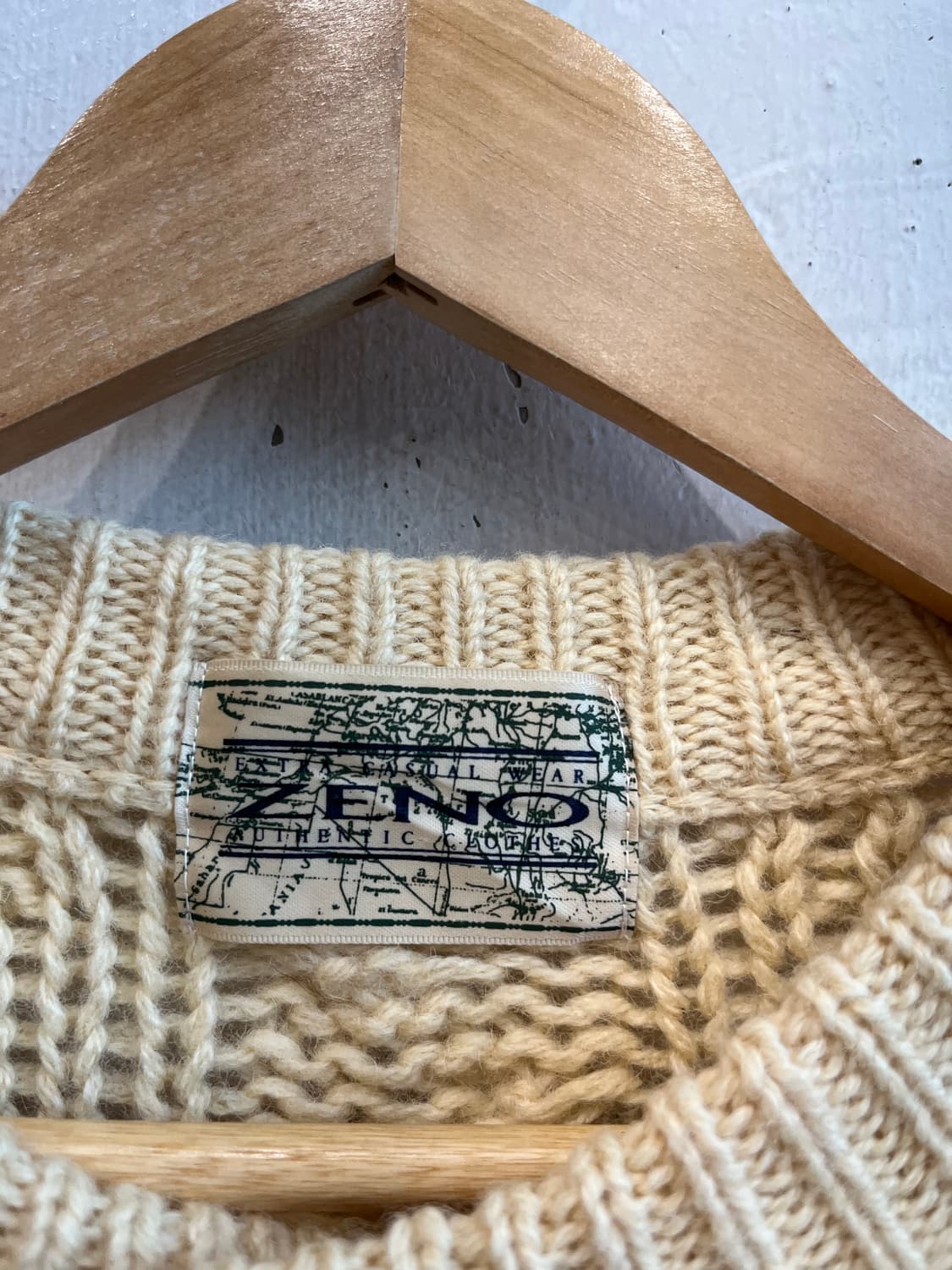 ZENO 피셔맨 케이블 울 가디건  상품이미지4