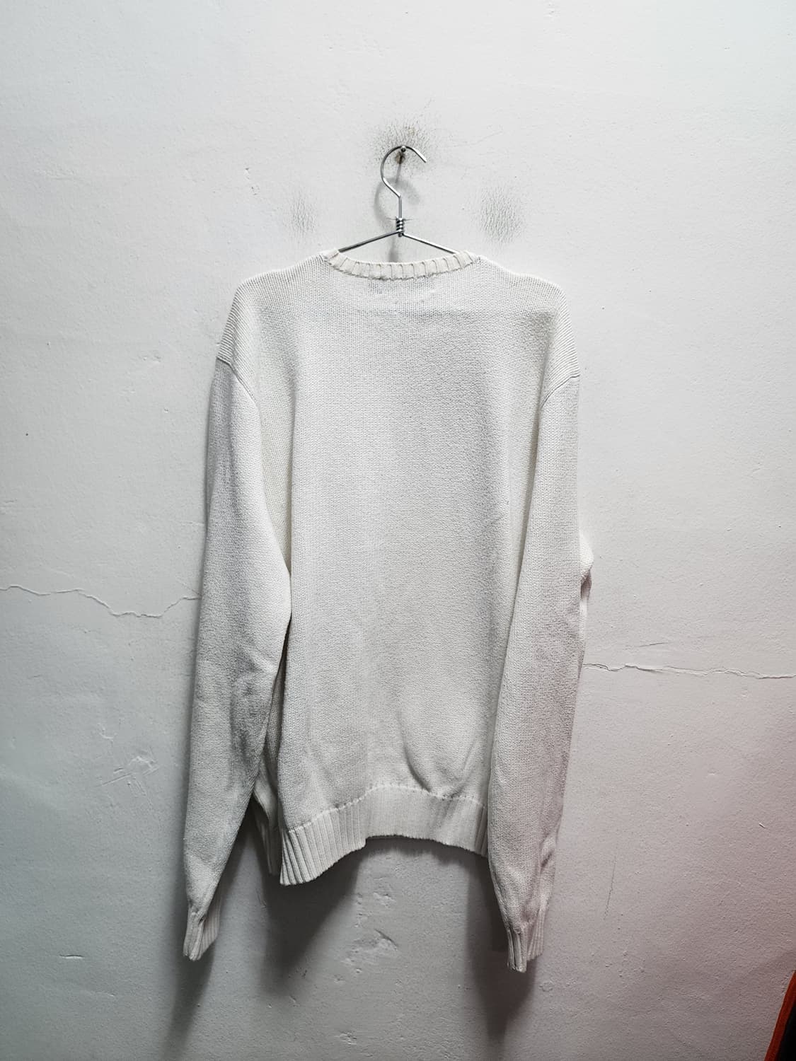 폴로 랄프로렌 90s 화이트 니트 스웨터 상품이미지2