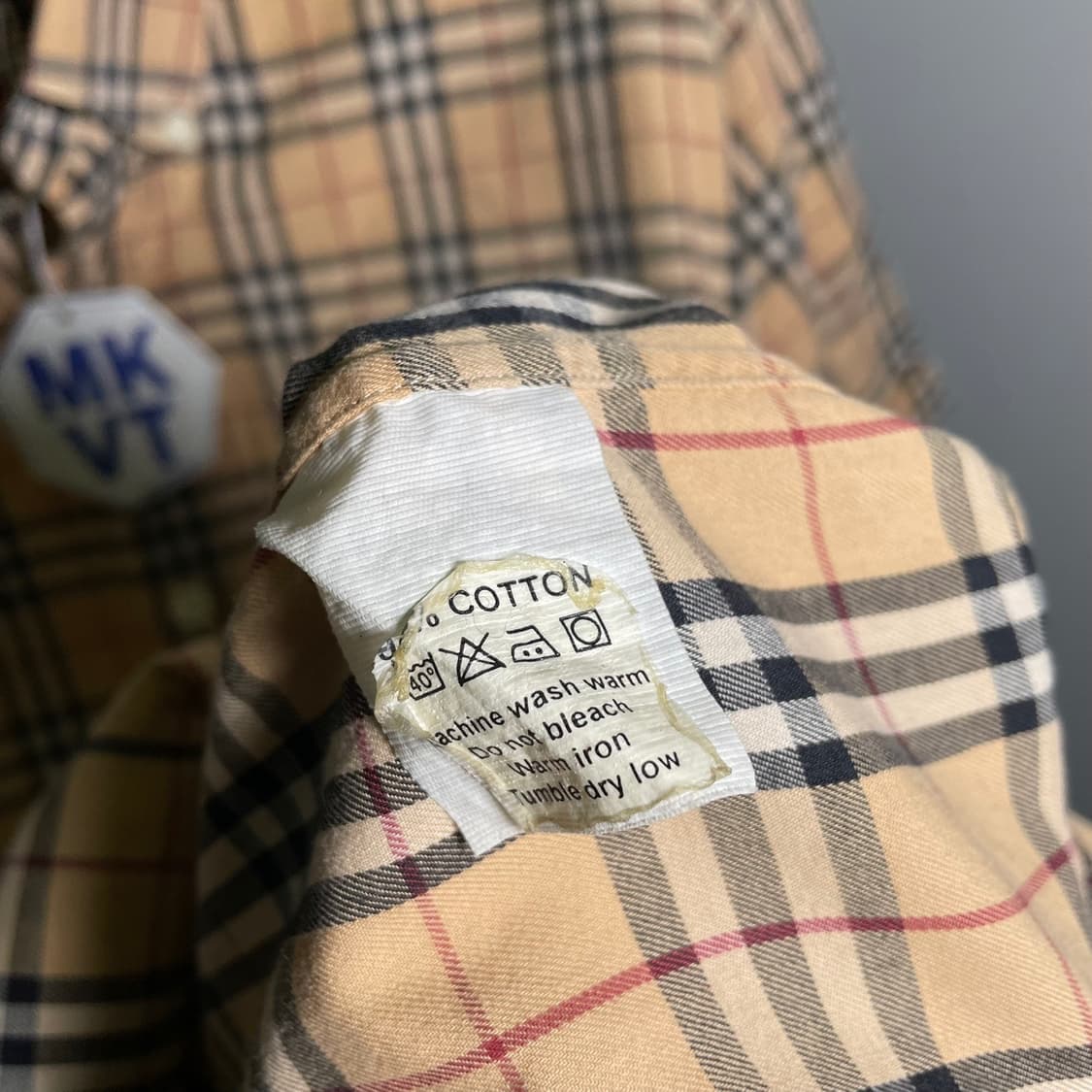 버버리 노바체크 반팔 셔츠(국내매장판) 상품이미지8