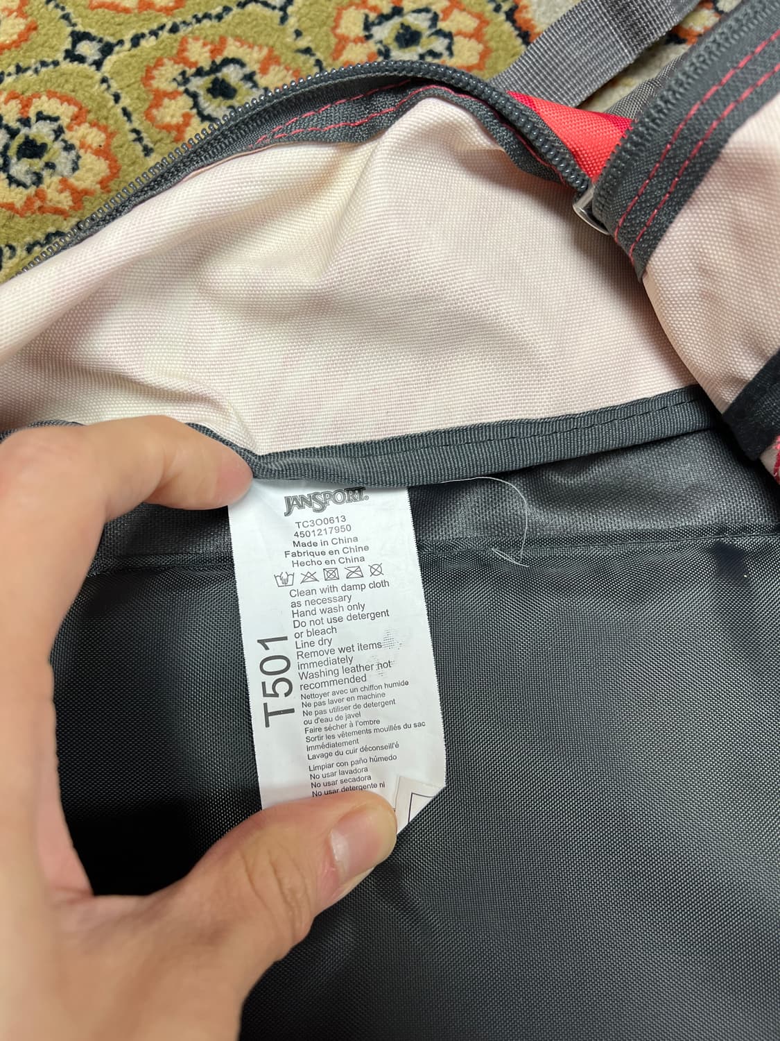 [OS] 잔스포츠 핑크 지브라 패턴 슈퍼브레이크백팩 상품이미지5