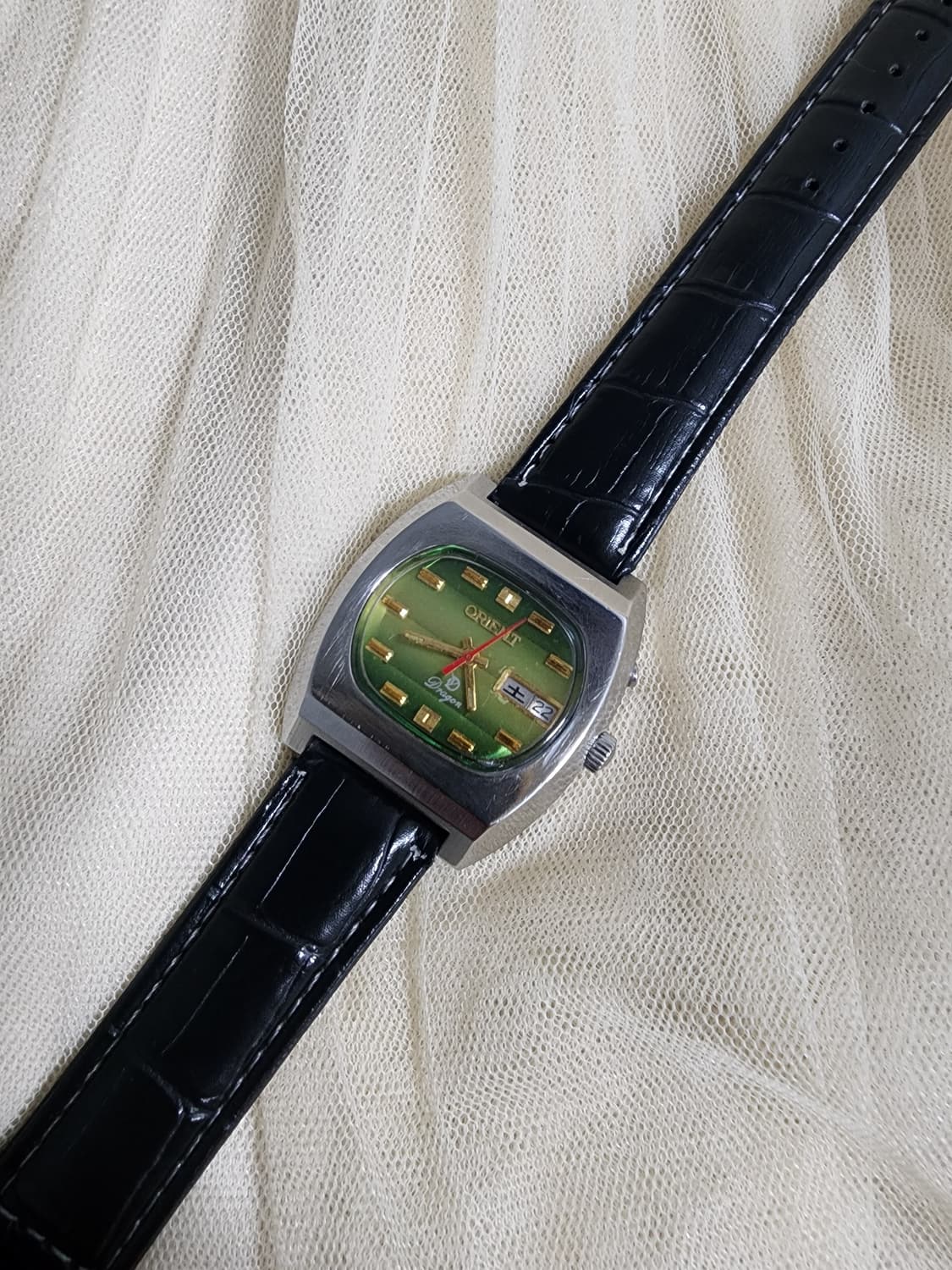 80's 빈티지 오리엔트  드래곤 17석 오토매틱 시계 상품이미지6