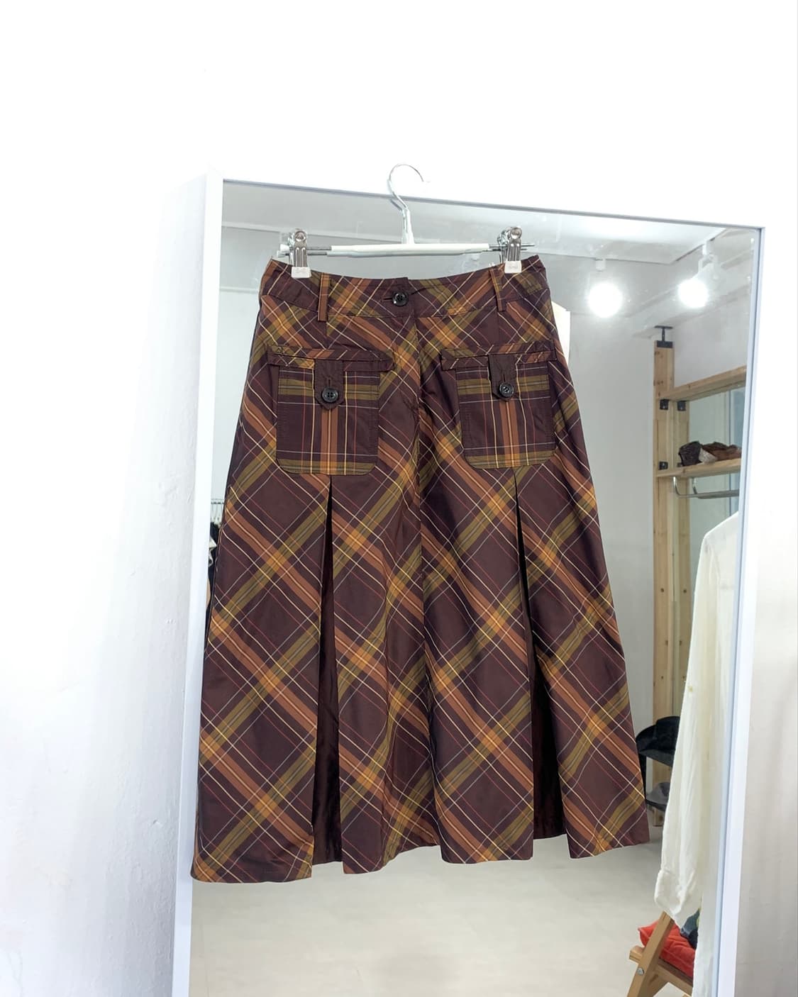 [TACHIBANA] pocket check pattern skirt  상품이미지1