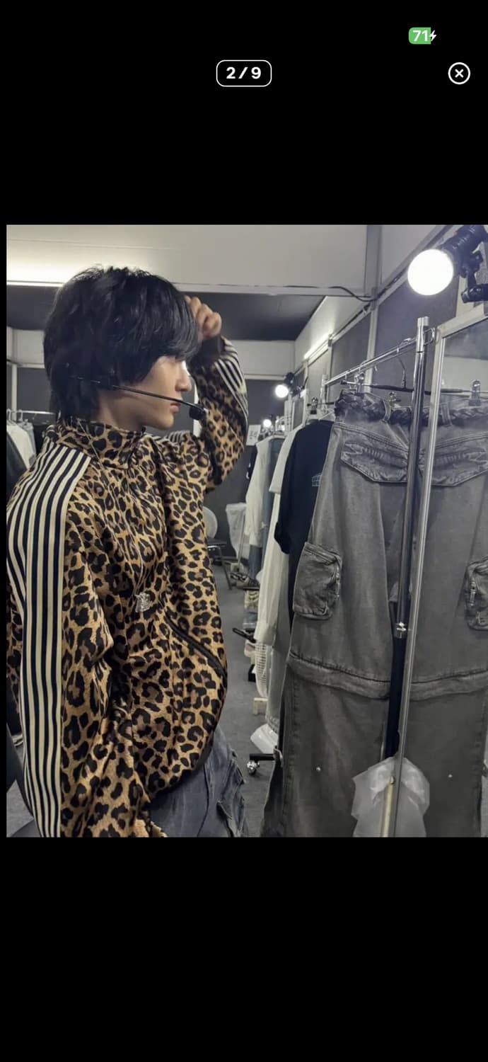 캐피탈 레오파드 스무스 트랙자켓 져지 (원빈착용) 상품이미지2