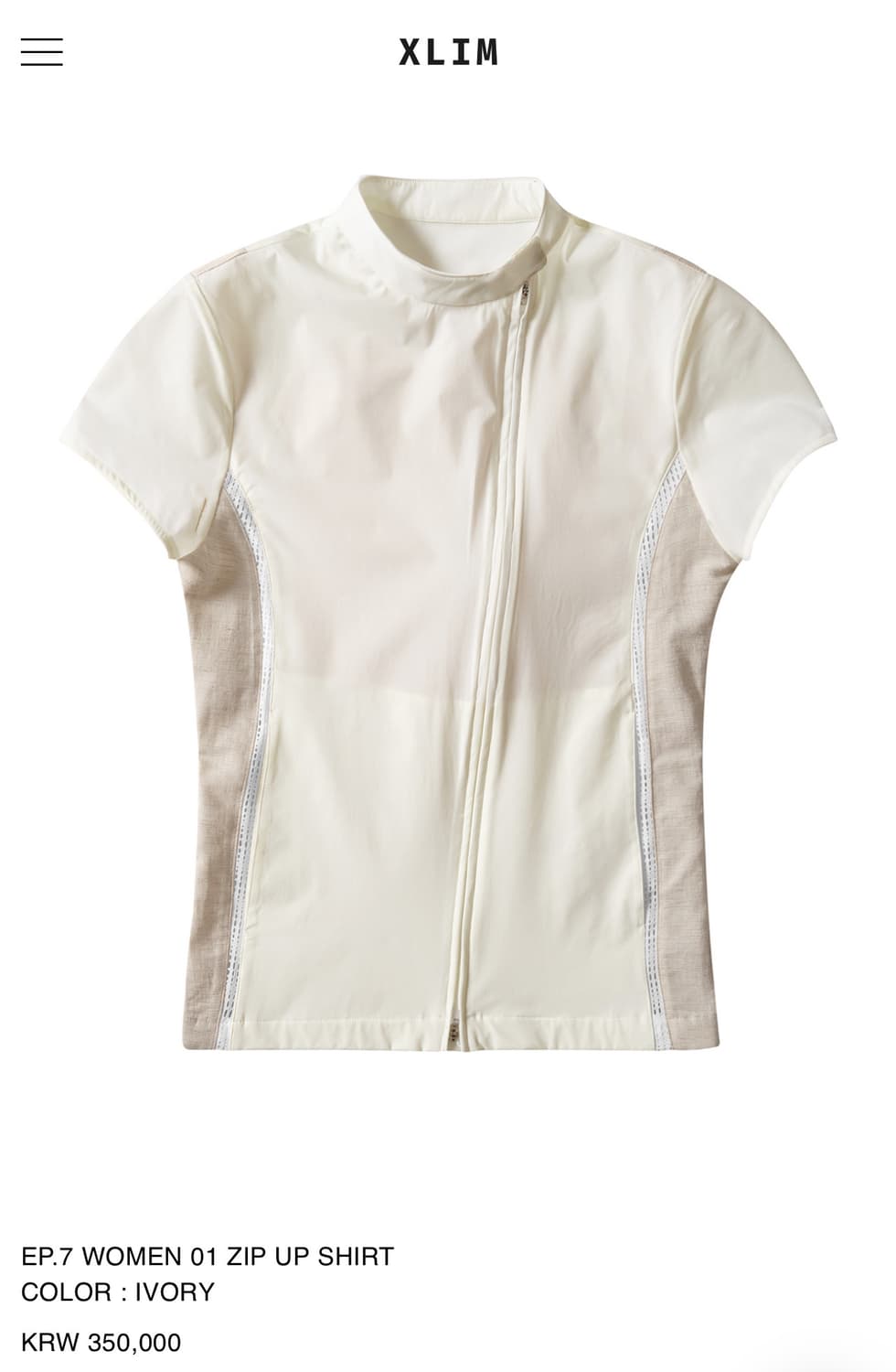 XLIM EP.7 WOMEN 01 ZIP UP SHIRT 상품이미지1