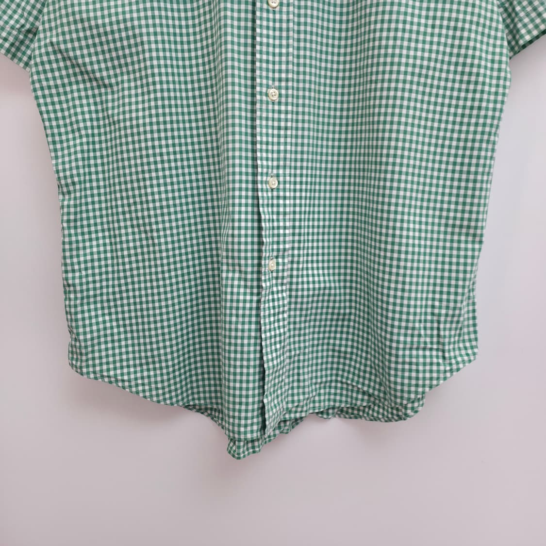 [M] 폴로 랄프로렌 그린 체크 반팔 셔츠 상품이미지3