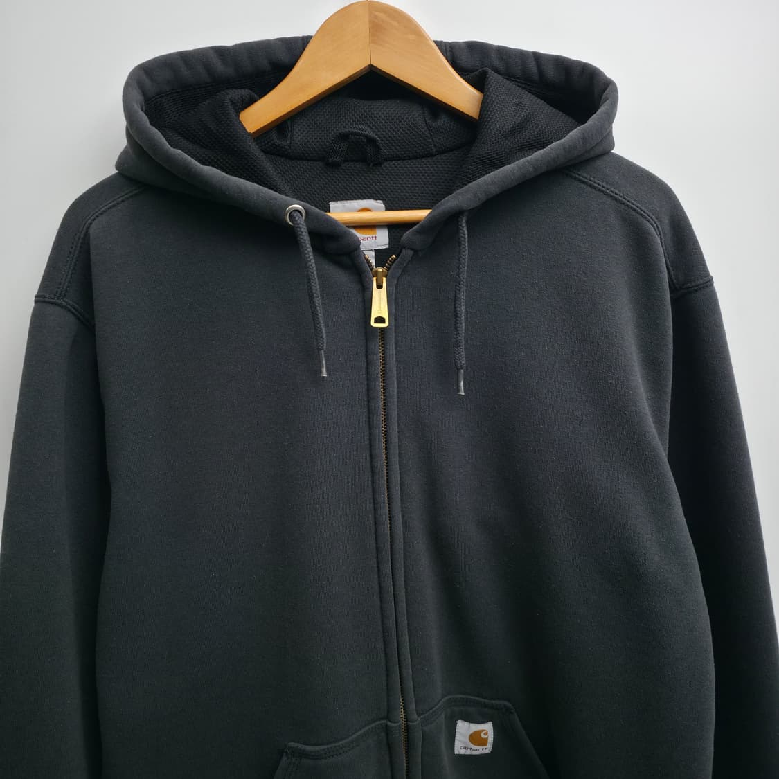 [M] 칼하트 써멀 블랙 후드 집업 레인 디펜더 상품이미지2