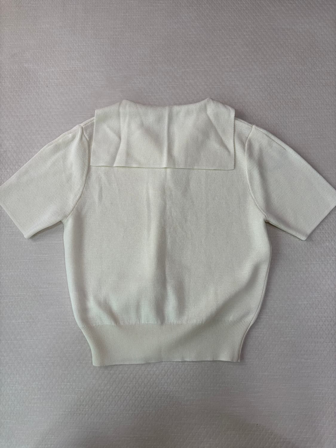 마리떼 아이보리 니트 반팔  상품이미지2