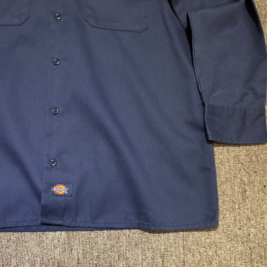 (M) Dickies 디키즈 워크 셔츠 네이비 상품이미지4