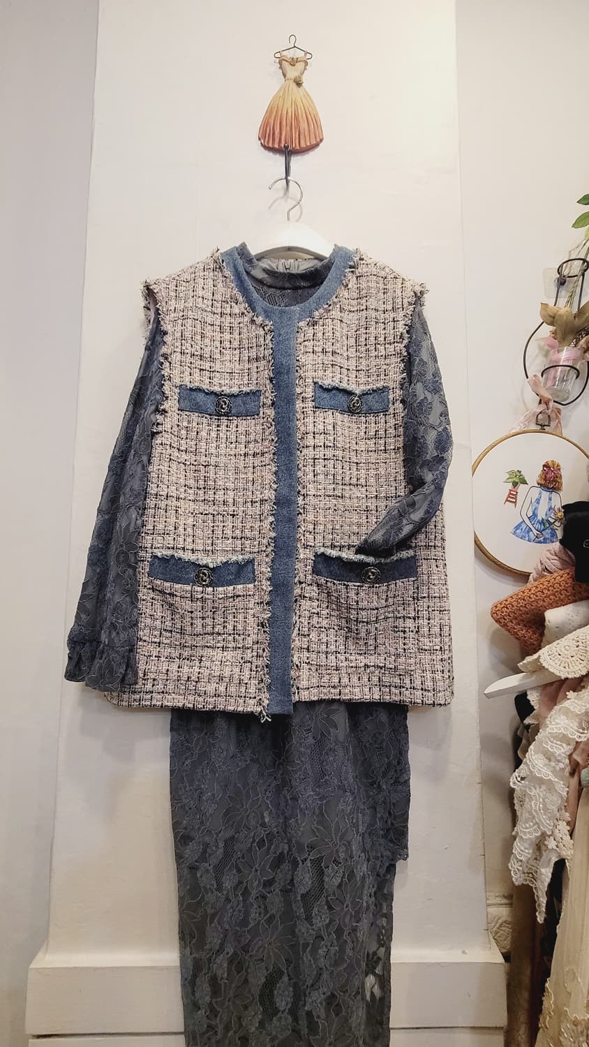 GGPX 트위드베스트 상품이미지1