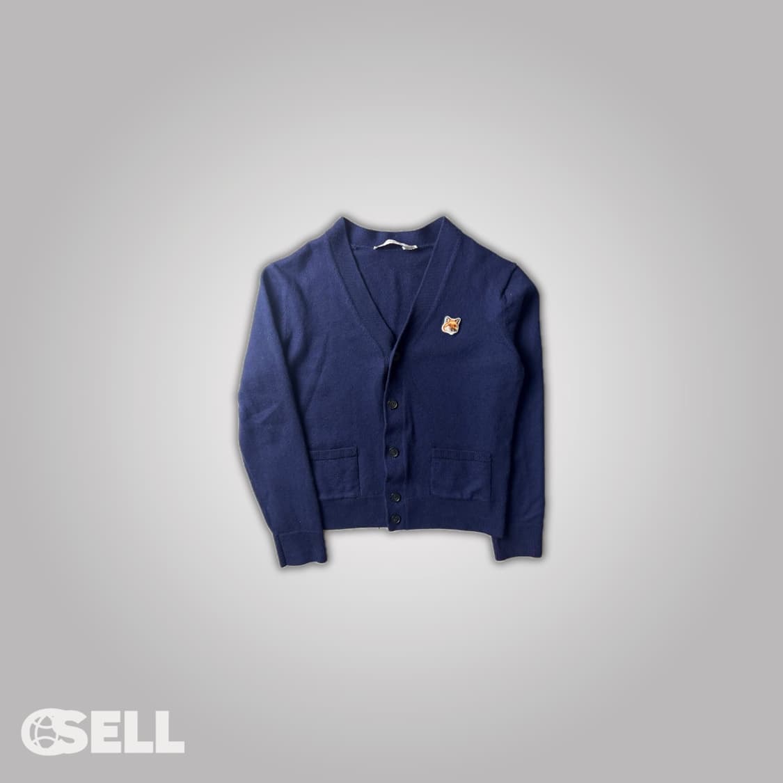 메종키츠네 네이비가디건  상품이미지1