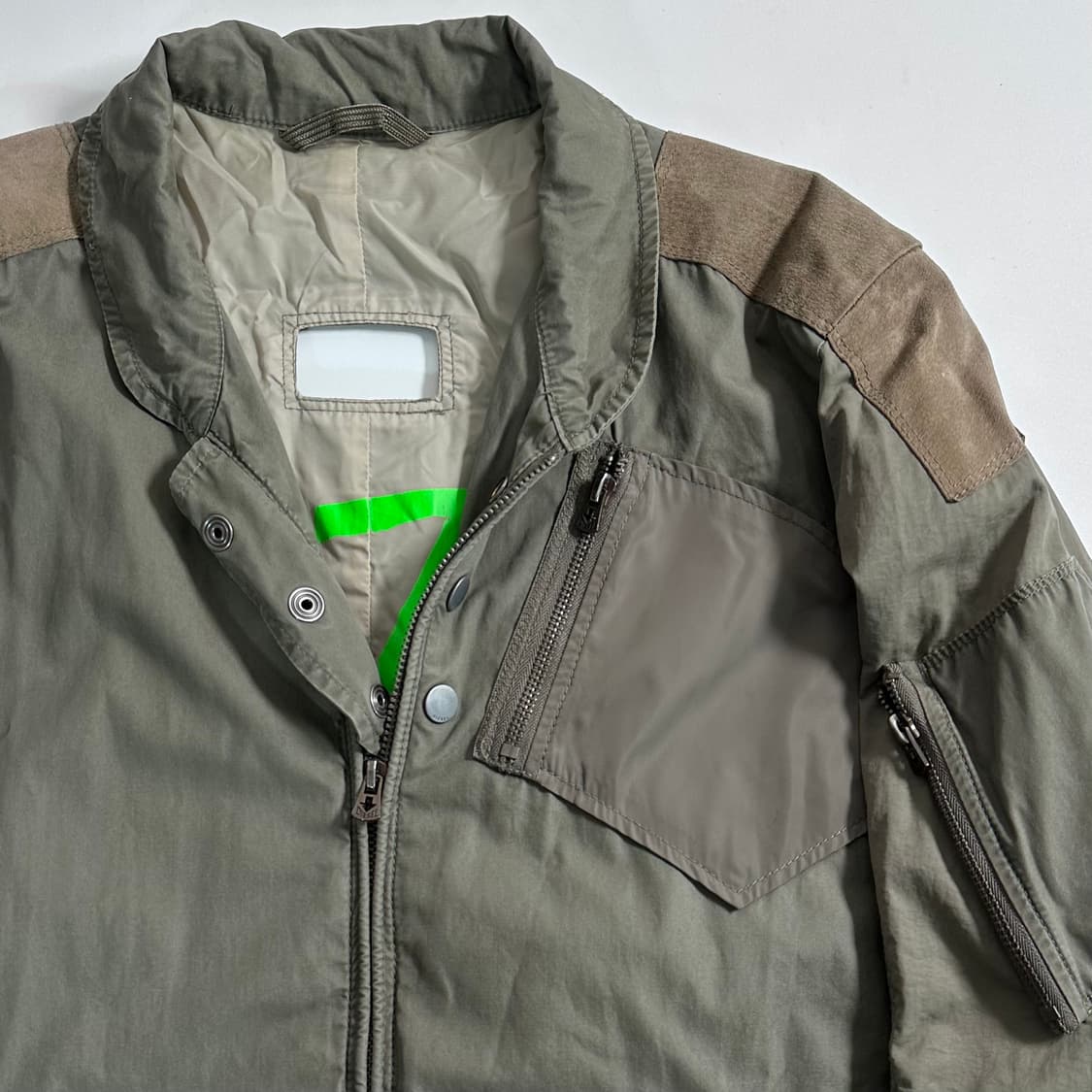 디젤 카키 블루종 자켓 상품이미지3