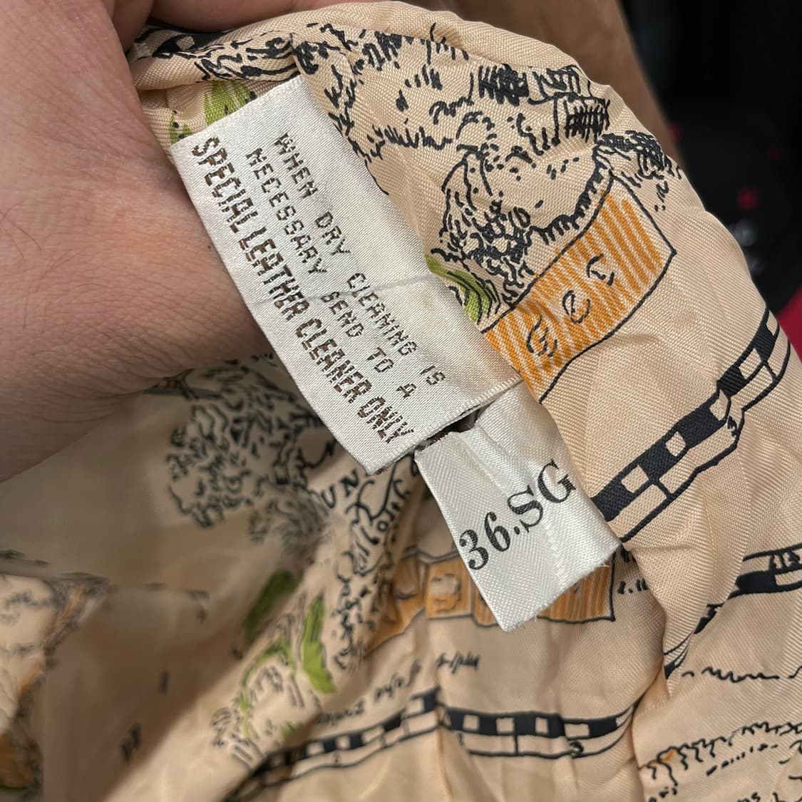 90s 글로벌 아이덴티티 레더 가죽 봄버 자켓 상품이미지8