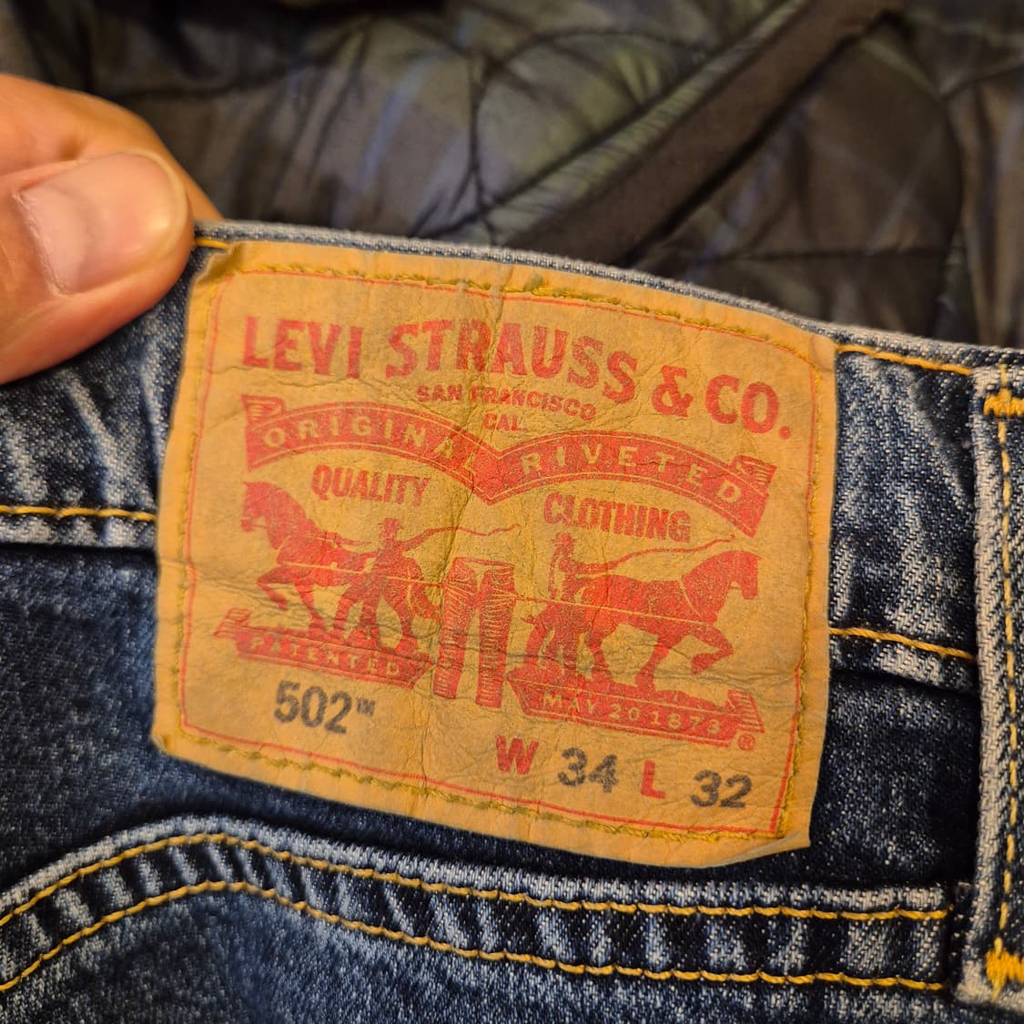 34인치 리바이스 502 청바지  상품이미지3