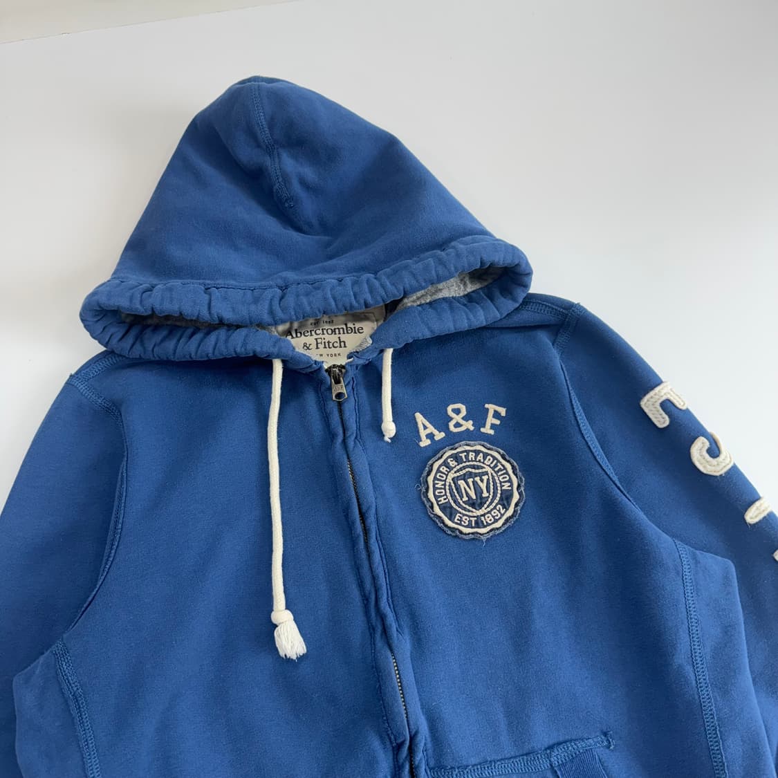 Abercrombie 아베크롬비 사이드로고 블루 후드집업  상품이미지4