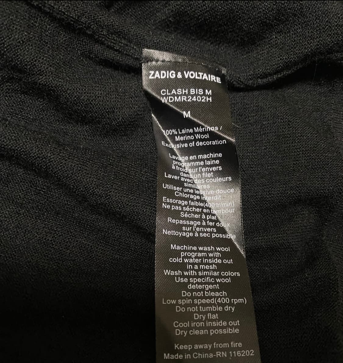 자딕앤볼테르 스켈레톤 후디 집업 M 상품이미지6