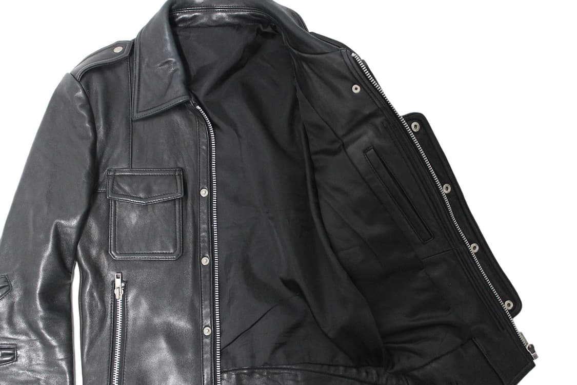2000s JAPAN 램스킨 싱글레더 자켓  상품이미지4