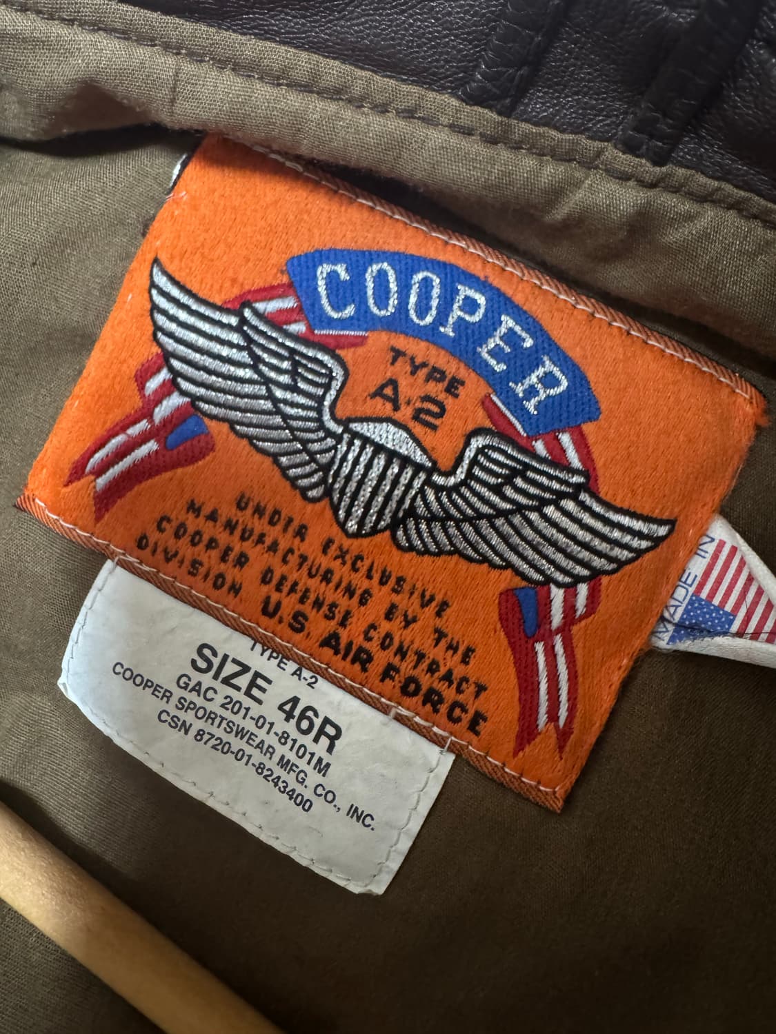 Cooper 쿠퍼 a2자켓 46R 상품이미지4